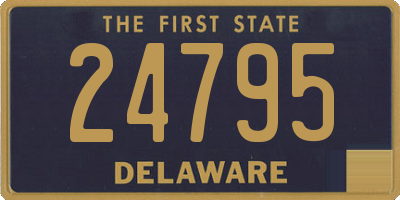 DE license plate 24795