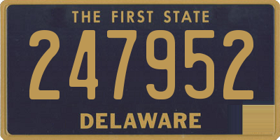 DE license plate 247952
