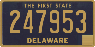 DE license plate 247953