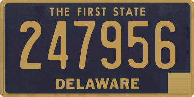 DE license plate 247956