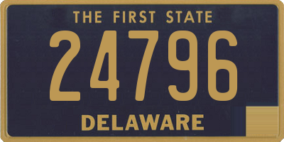 DE license plate 24796