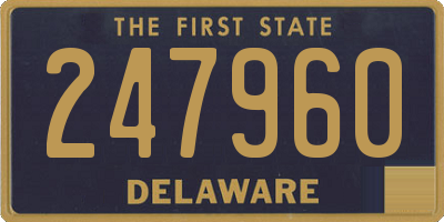 DE license plate 247960