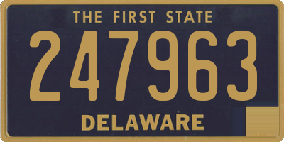 DE license plate 247963