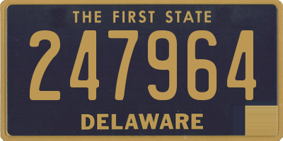 DE license plate 247964
