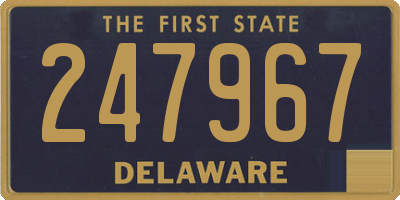 DE license plate 247967