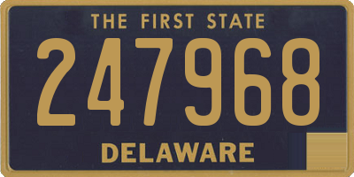 DE license plate 247968