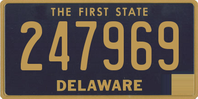 DE license plate 247969