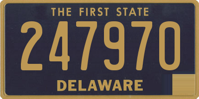 DE license plate 247970