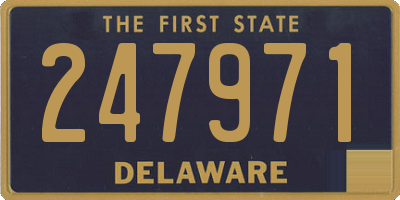 DE license plate 247971