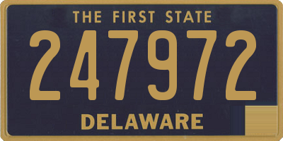 DE license plate 247972
