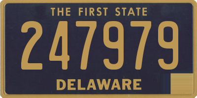 DE license plate 247979