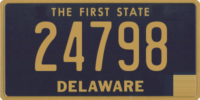 DE license plate 24798