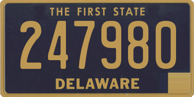 DE license plate 247980