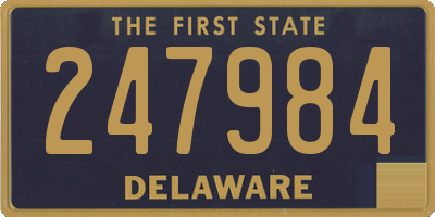 DE license plate 247984