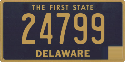 DE license plate 24799