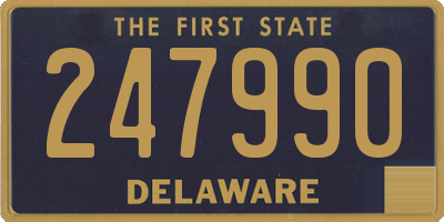 DE license plate 247990