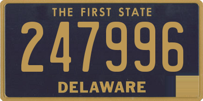 DE license plate 247996