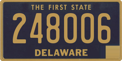DE license plate 248006