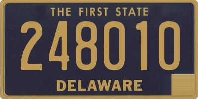 DE license plate 248010