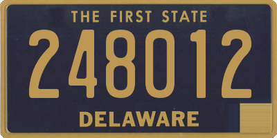 DE license plate 248012