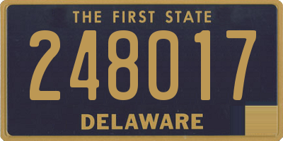 DE license plate 248017
