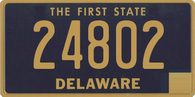 DE license plate 24802