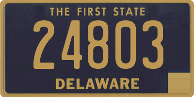 DE license plate 24803