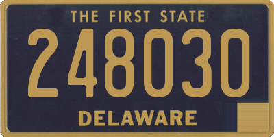DE license plate 248030