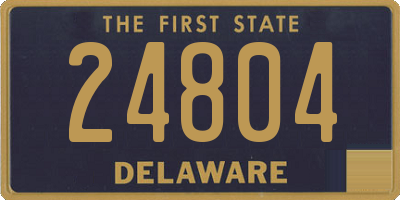 DE license plate 24804