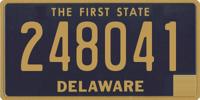 DE license plate 248041