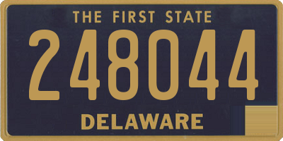 DE license plate 248044