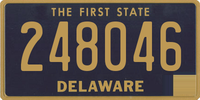 DE license plate 248046