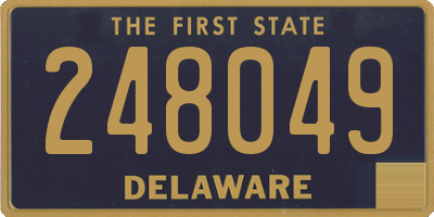 DE license plate 248049