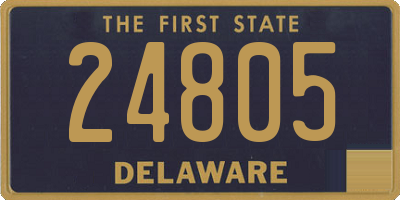 DE license plate 24805