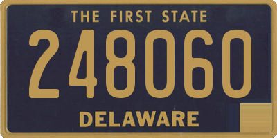 DE license plate 248060