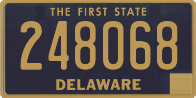 DE license plate 248068