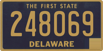 DE license plate 248069