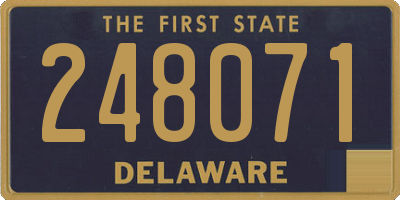 DE license plate 248071