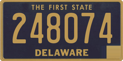DE license plate 248074