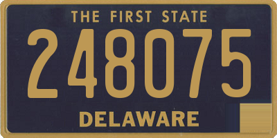 DE license plate 248075