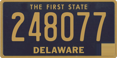 DE license plate 248077