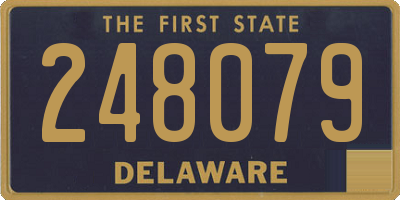 DE license plate 248079