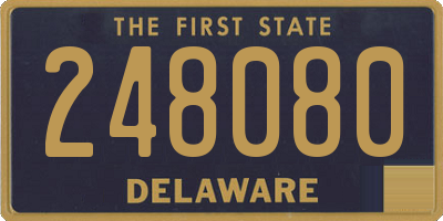 DE license plate 248080