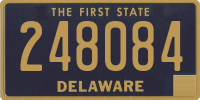 DE license plate 248084