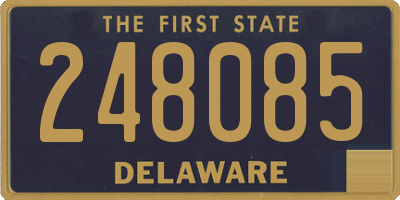 DE license plate 248085
