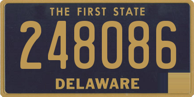 DE license plate 248086