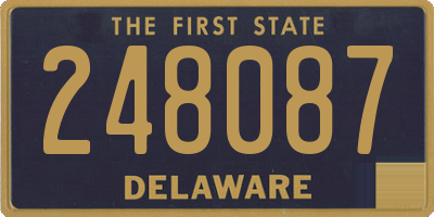 DE license plate 248087