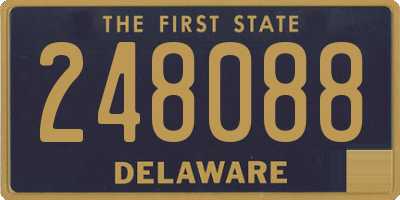 DE license plate 248088
