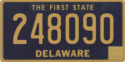 DE license plate 248090