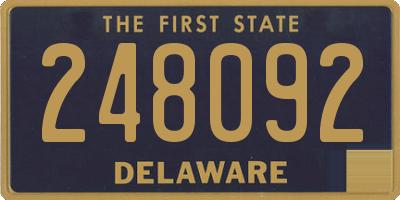 DE license plate 248092